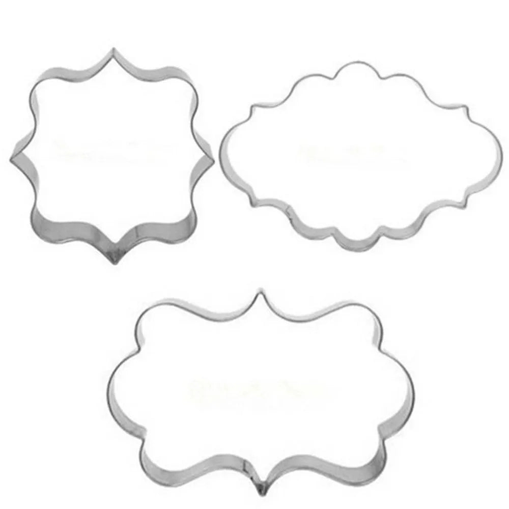 3pcs Stainless Steel Cookie Cutter Set