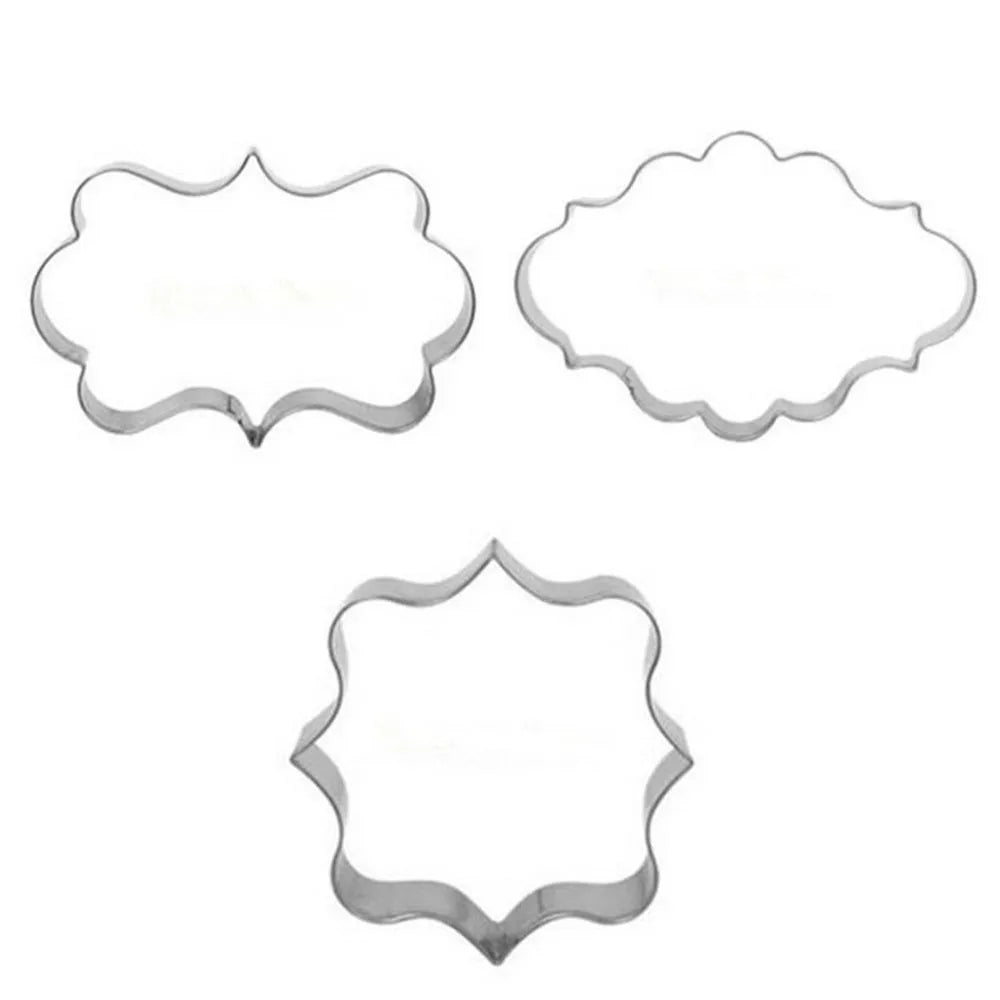 3pcs Stainless Steel Cookie Cutter Set