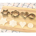 Load image into Gallery viewer, 3pcs Set Geometric Star, Heart, Flower or Round Cookie Cutter
