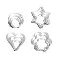 Load image into Gallery viewer, 3pcs Set Geometric Star, Heart, Flower or Round Cookie Cutter
