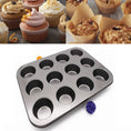 Load image into Gallery viewer, 12 Cup Carbon Steel Muffin/Cupcake Baking Pan
