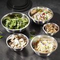 Load image into Gallery viewer, 5 PC Stainless Steel Mixing Bowls With Lids Set
