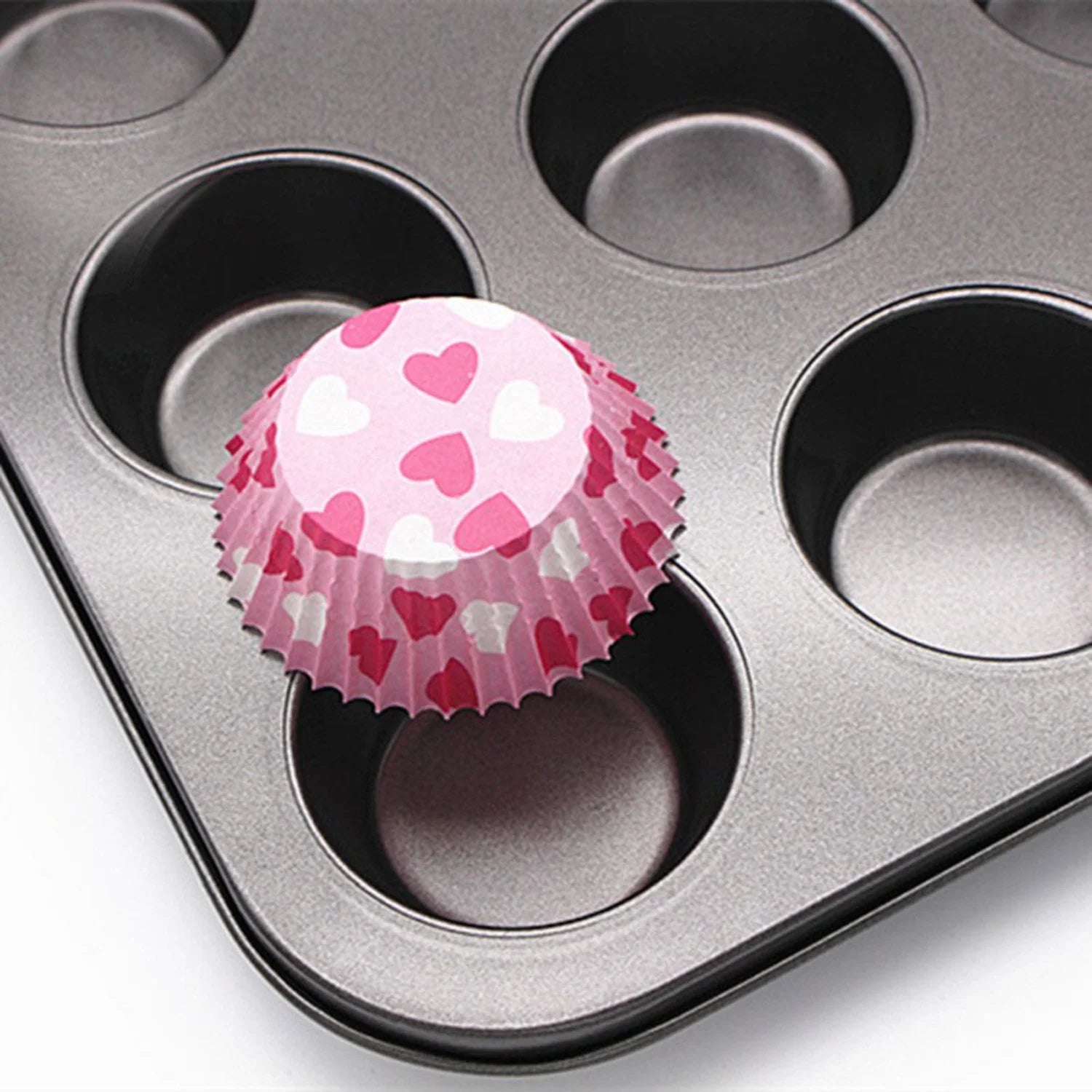 12 Cup Carbon Steel Muffin/Cupcake Baking Pan