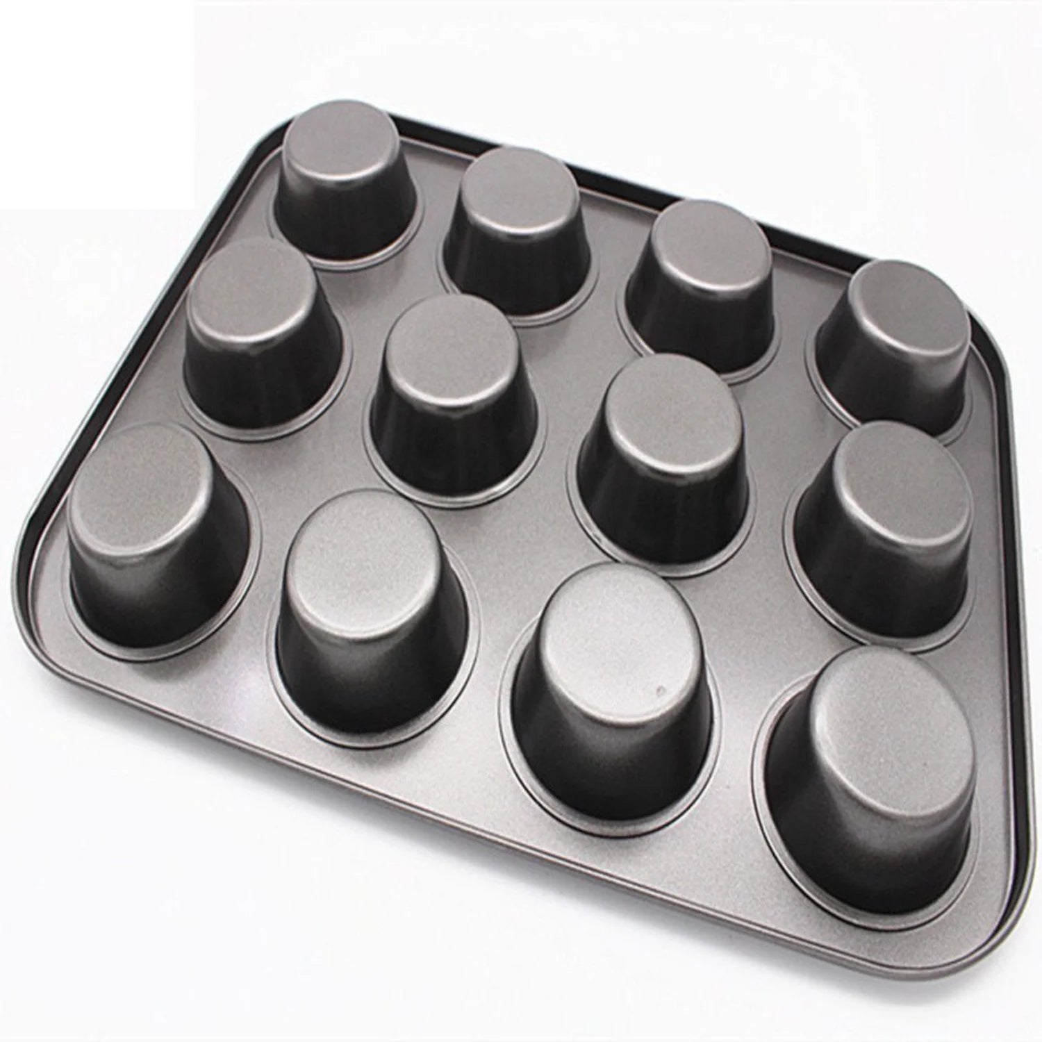 12 Cup Carbon Steel Muffin/Cupcake Baking Pan