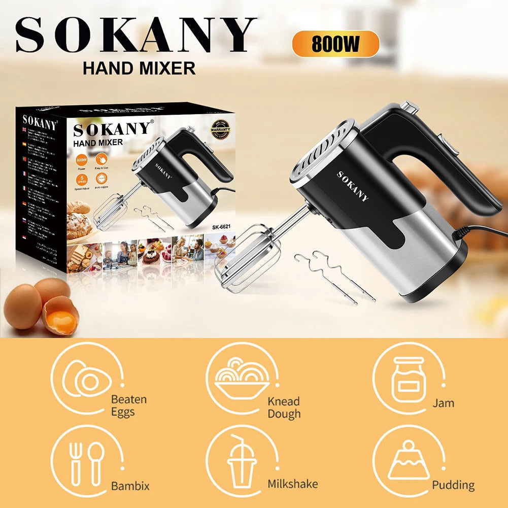 800W Electric Handheld Mixer