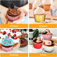 Load image into Gallery viewer, 50 Pc Foil Cupcake Liners
