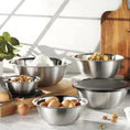 Load image into Gallery viewer, 5 PC Stainless Steel Mixing Bowls With Lids Set
