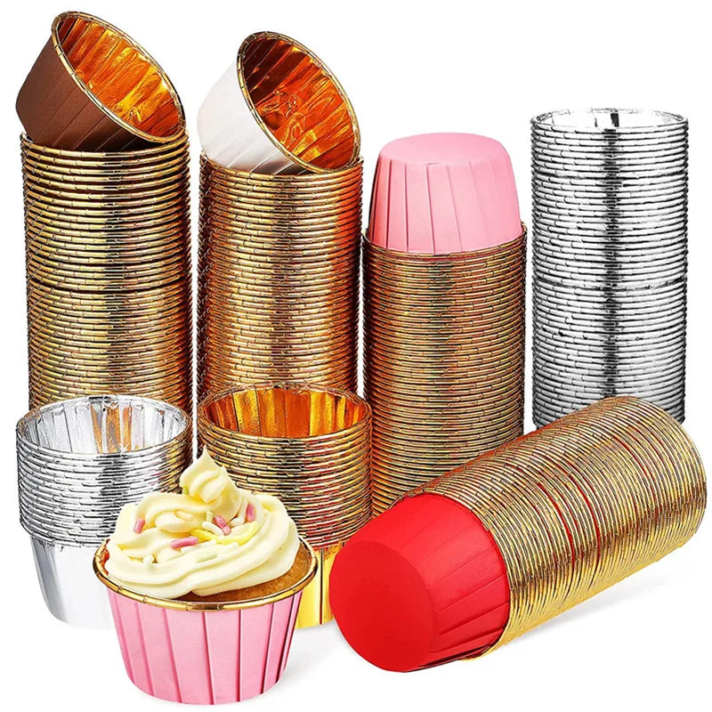 50 Pc Foil Cupcake Liners