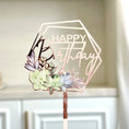 Load image into Gallery viewer, Gold Acrylic Happy Birthday Cake Toppers
