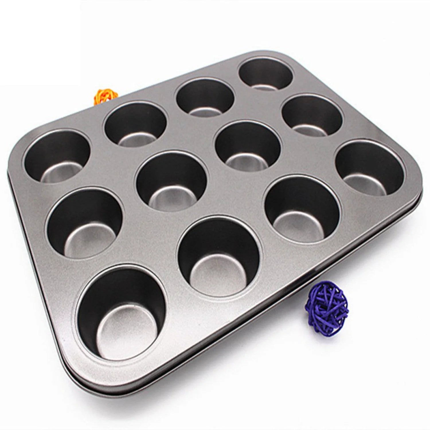 12 Cup Carbon Steel Muffin/Cupcake Baking Pan