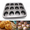 Load image into Gallery viewer, 12 Cup Carbon Steel Muffin/Cupcake Baking Pan
