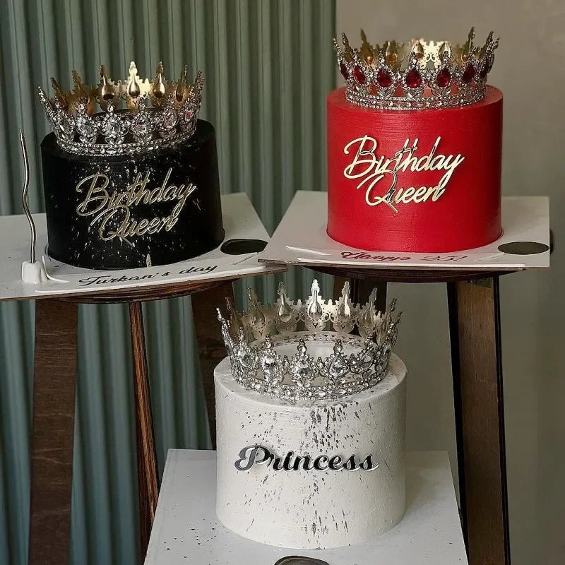 Crystal Crown Cake Topper